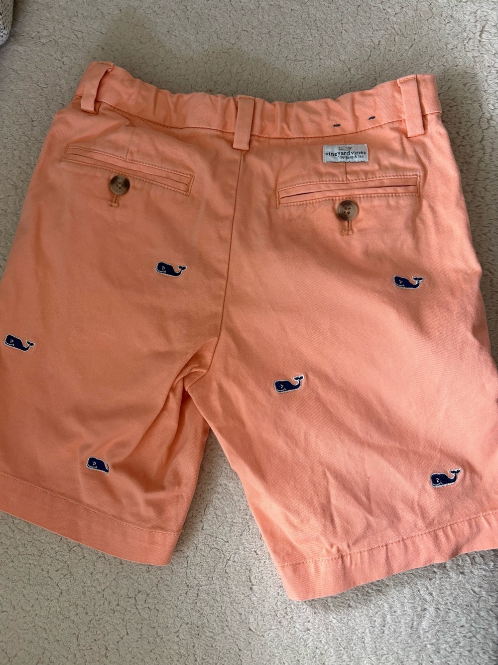 Vineyard Vines Embroidered Whale Chino Shorts. - Picture 2 of 4